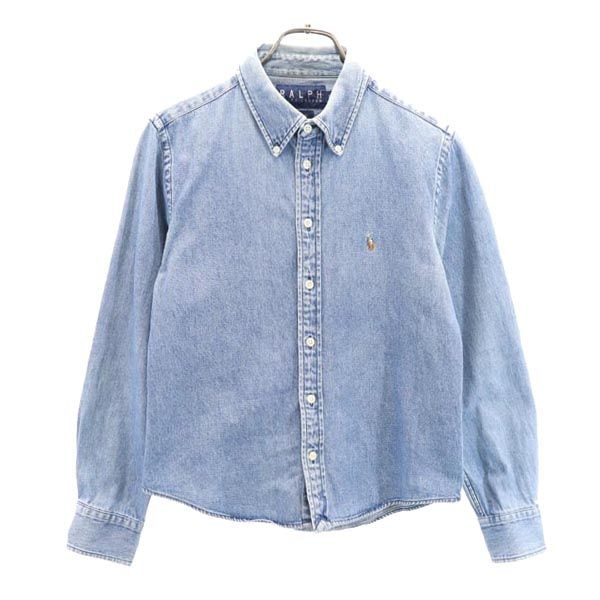 RALPH RALPH LAUREN ラルフラルフローレン ロゴ刺繍 長袖 デニムシャツ 8