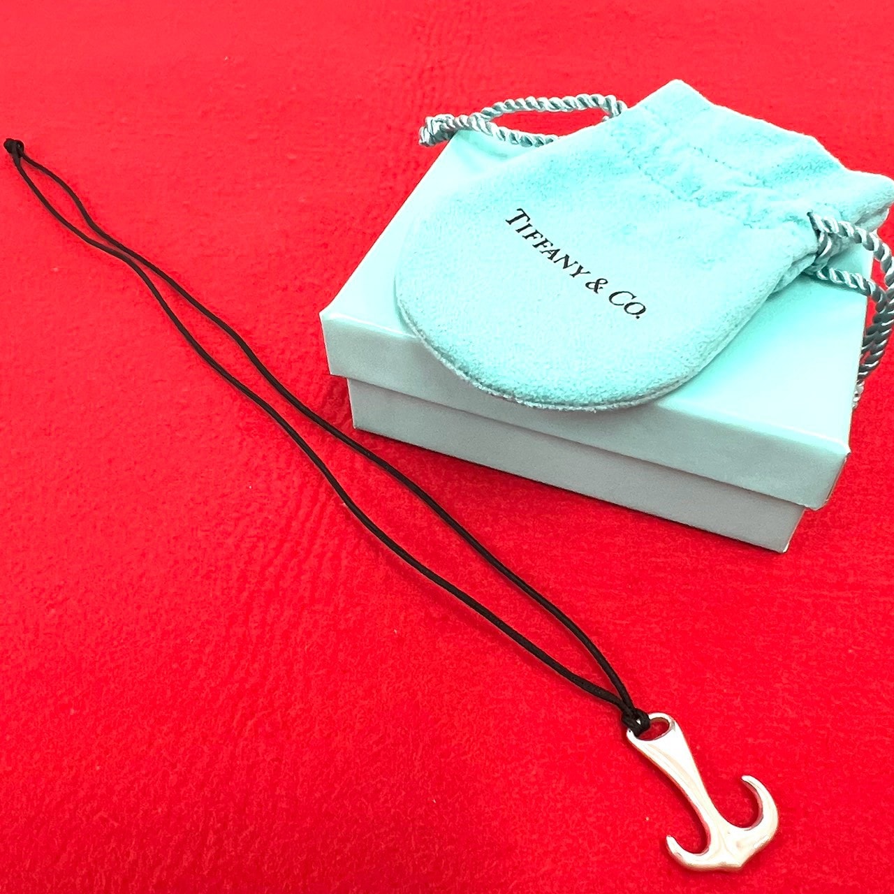 TIFFANY&Co. ティファニー シルバー アンカー シルクコード ネックレス シルバー925 ネックレス シルバー
 16873