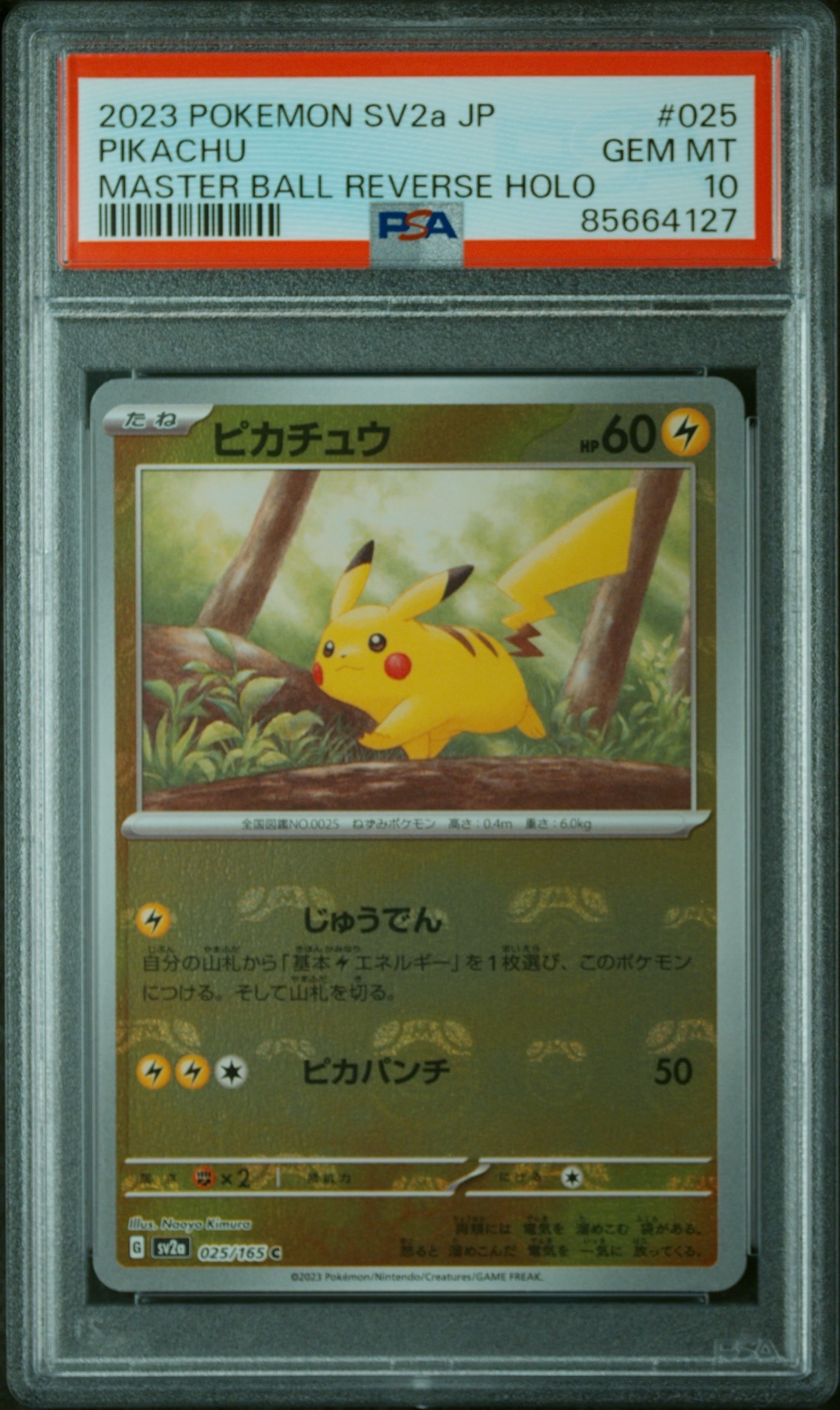 ピカチュウ C: マスターボールミラー (マスボピカチュウ) [SV2a 025/165](強化拡張パック「ポケモンカード151」)