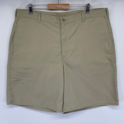 古着 ディッキーズ Dickies ショートパンツ ワーク ハーフ 短パン ワンポイントロゴ 半ズボン w42 ベージュ メンズ