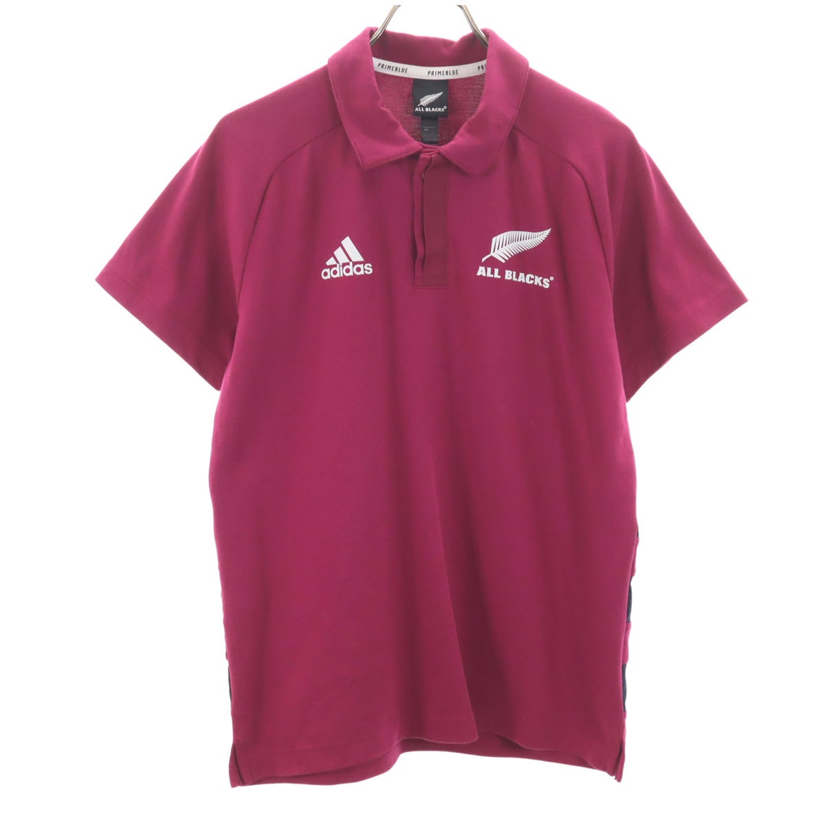 adidas アディダス 半袖 ポロシャツ L パープル系 ALL BLACKS