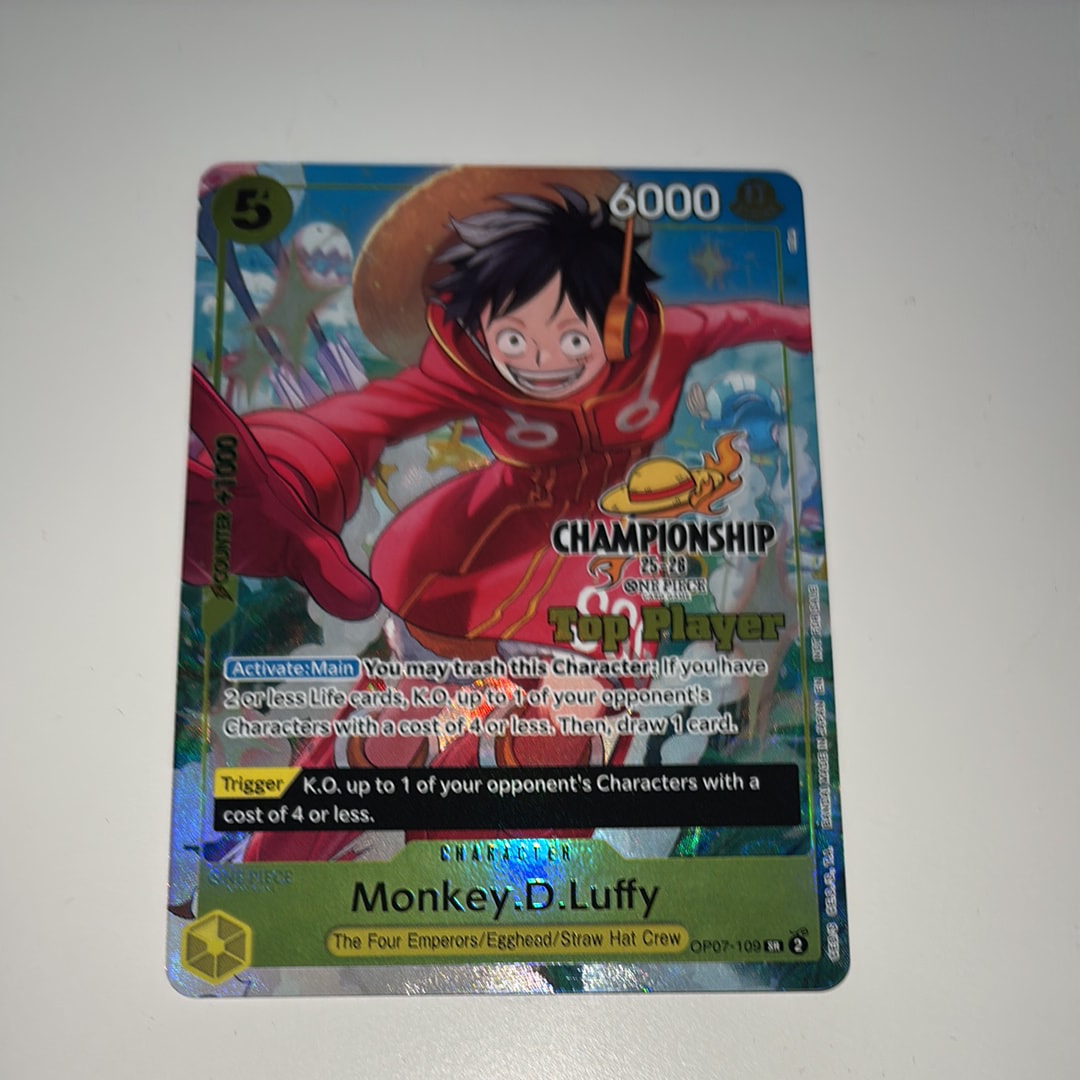 モンキー・D・ルフィ SR [OP07-109]【英語版】(プロモーションカード「チャンピオンシップ 25-26 トッププレイヤーパック」)