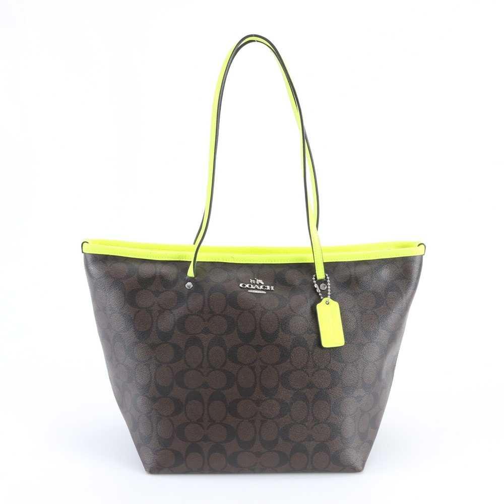 ■美品 コーチ シグネチャートート バッグ