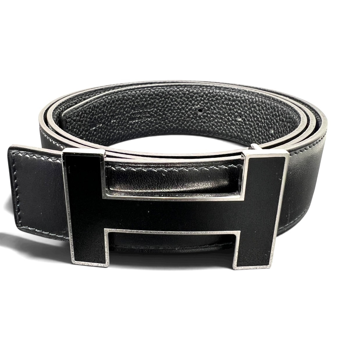 C (やや傷や汚れあり)】エルメス HERMES ベルト レザー/メタル