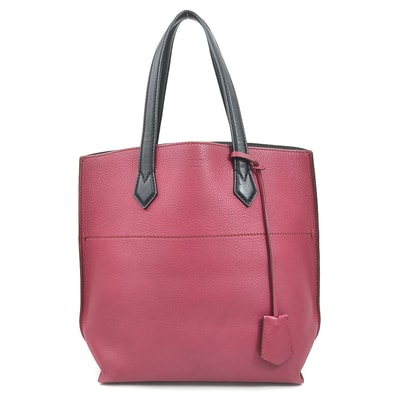 フェンディ FENDI ハンドバッグ トートバッグ オールイン ショッピング レザー ボルドー/ブラック レディース 8BH262-P07【中古】 e60971a