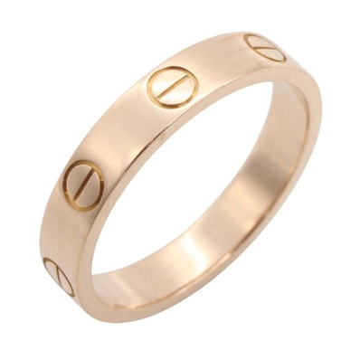 カルティエ CARTIER ミニラブリング リング・指輪 ジュエリー K18PG(ピンクゴールド) レディース ゴールド系 B4085200 【中古】