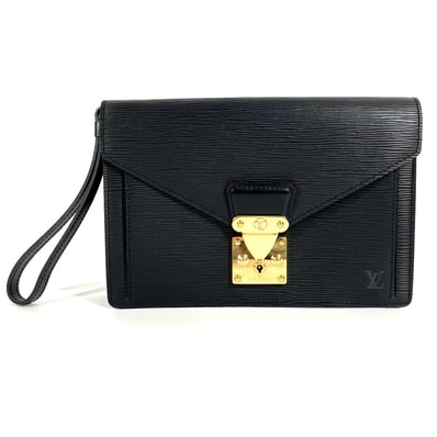 ルイヴィトン LOUIS VUITTON ポシェット セリエ ドラゴンヌ M52612 エピ クラッチバッグ カバン ストラップ付き セカンドバッグ エピレザー ノワール ブラック 美品