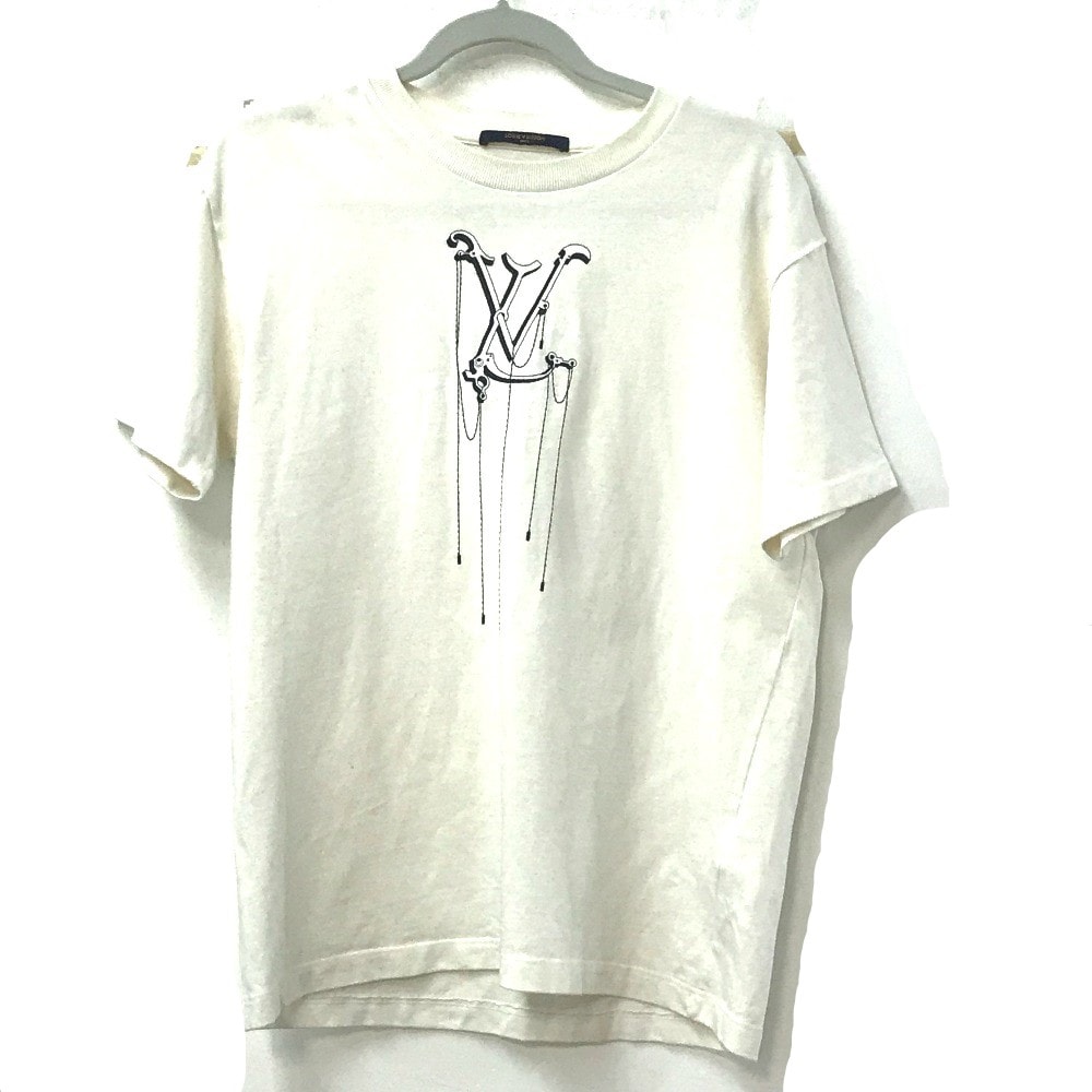 ルイヴィトン LOUIS VUITTON ロゴ アパレル トップス 半袖 半袖Tシャツ コットン ホワイト