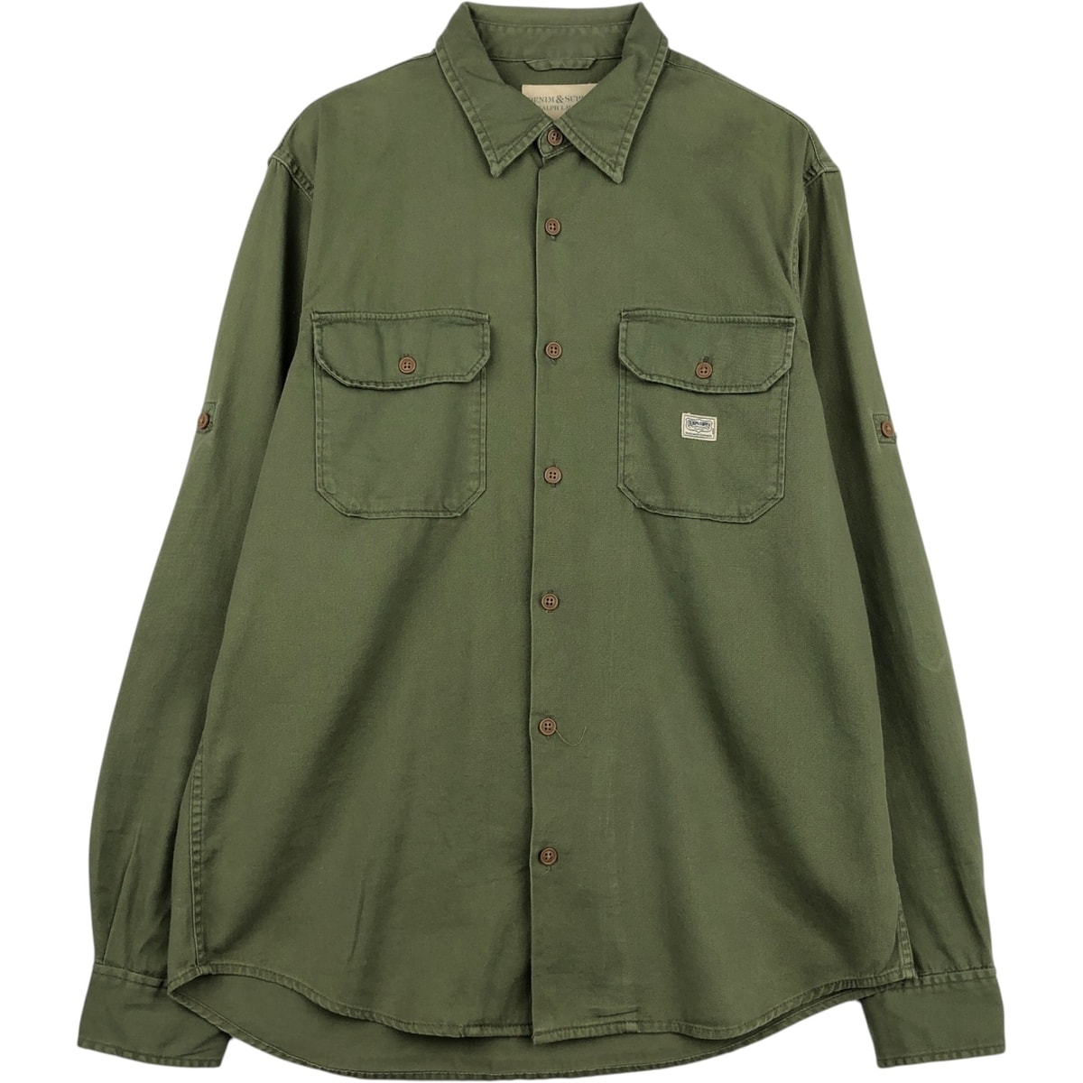 古着 ラルフローレン Ralph Lauren DENIM&SUPPLY デニム&サプライ 長袖 コットンシャツ メンズL相当/eaa643434