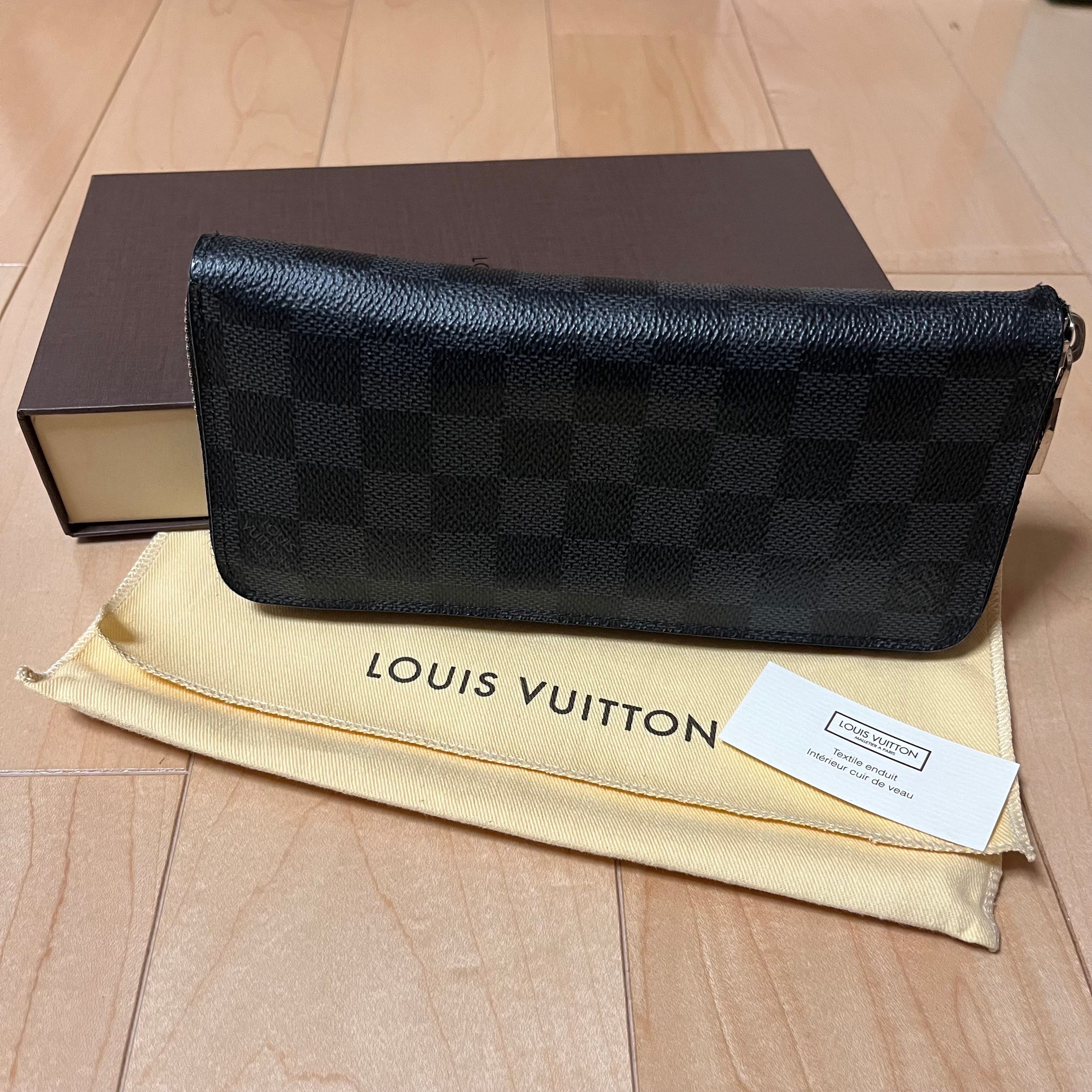 Louis Vuitton [Old Model] Zippy Wallet Vertical Damier Graphite