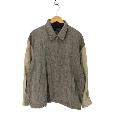 田中オム 袖切替 リネンブルゾン【1141243012432】