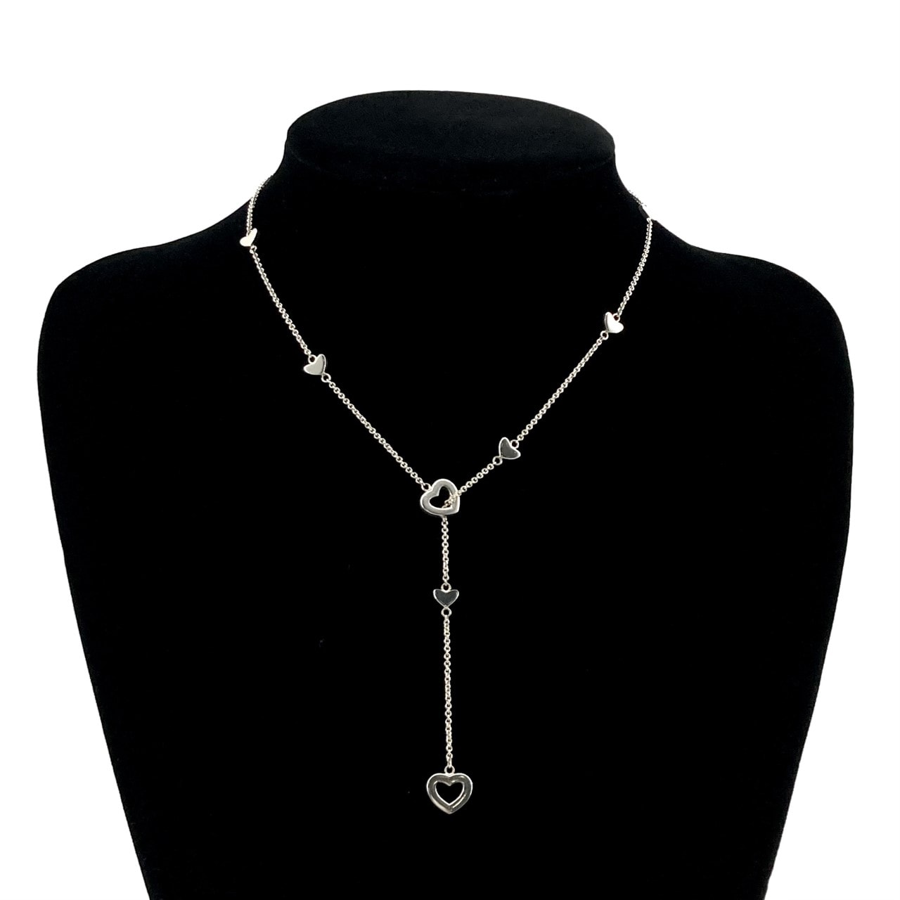 TIFFANY&Co.(ティファニー) ハートリンク ラリアット Ag925 ネックレス 8.54g シルバー
