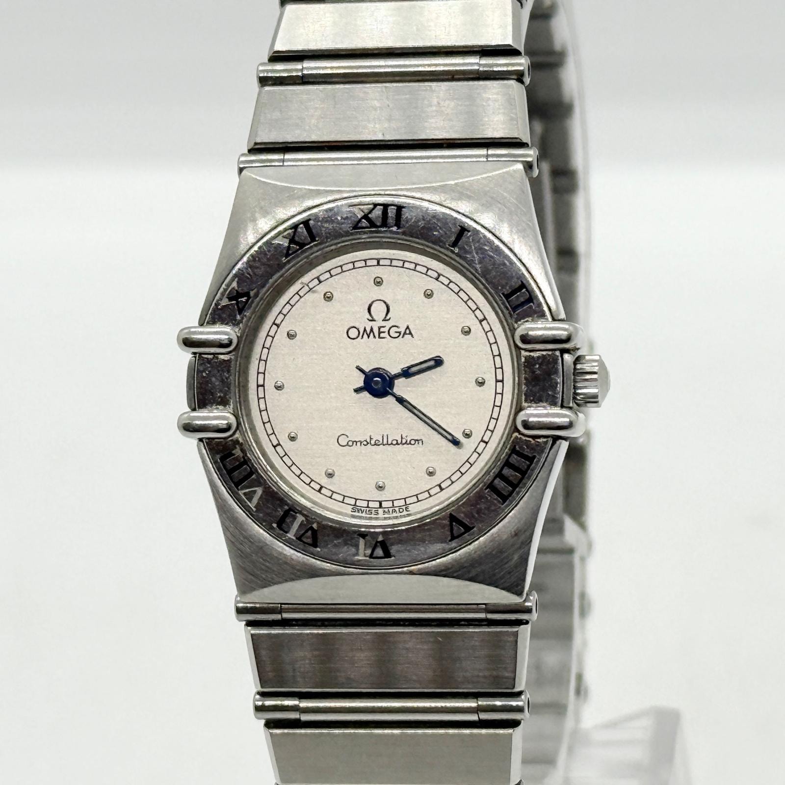 D (傷や汚れあり)】OMEGA オメガ コンステレーション SS シルバー QZ