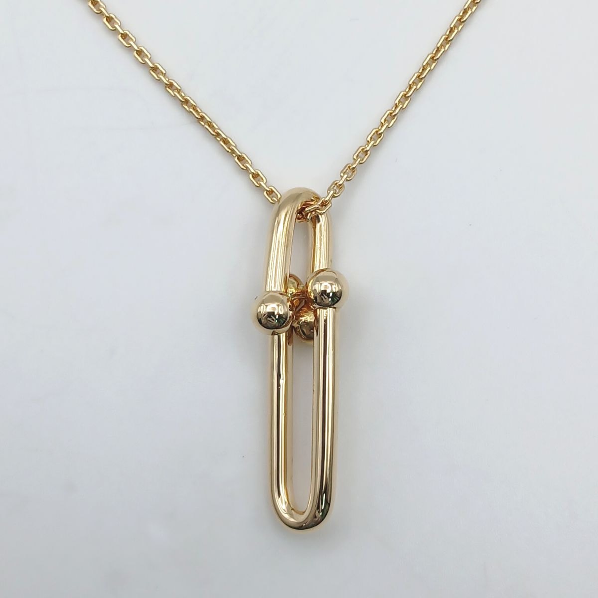 TIFFANY&Co. ティファニー ハードウェア 細長 リンク ネックレス 750YG ネックレス K18イエローゴールド イエローゴールド レディース【中古】