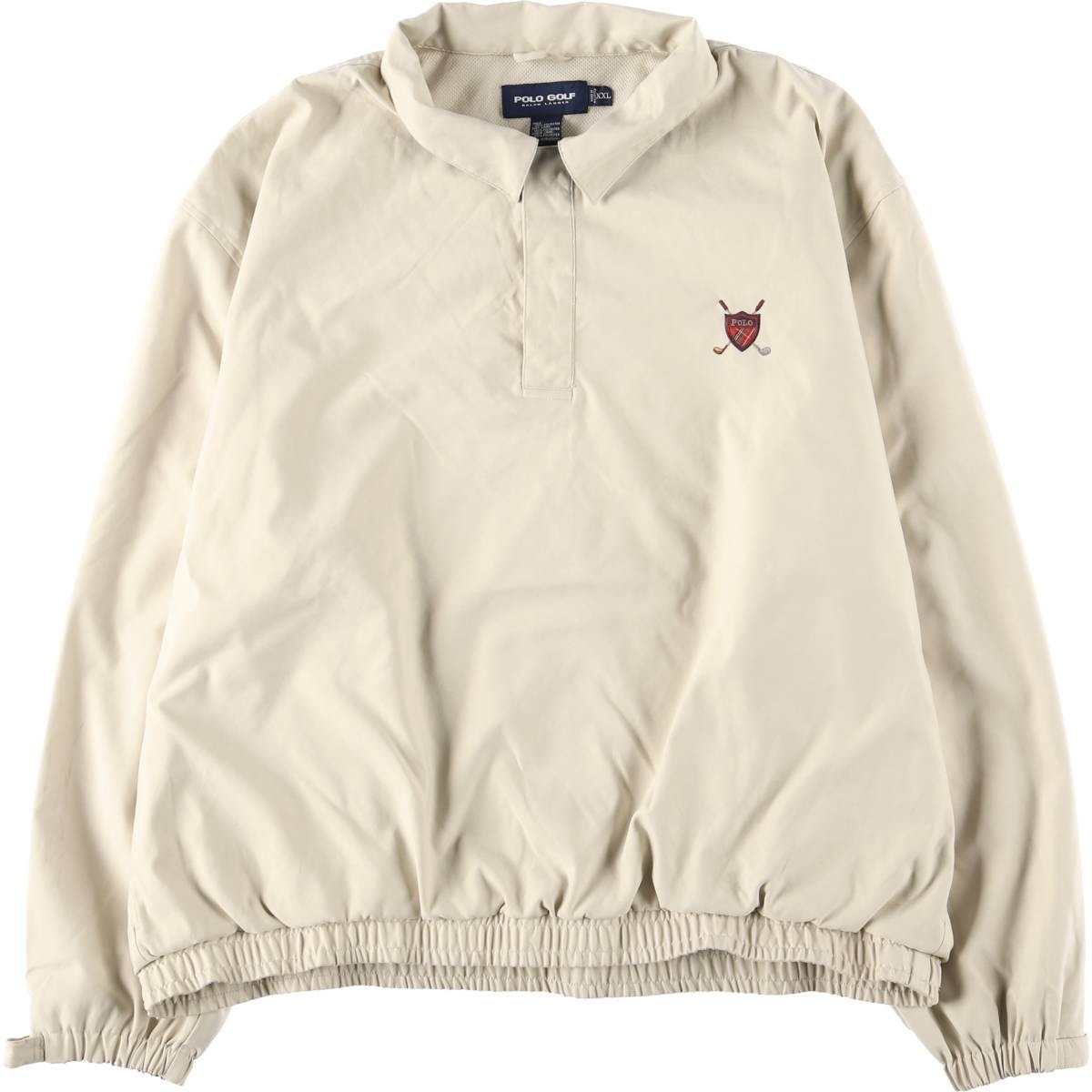 古着 ラルフローレン Ralph Lauren POLO GOLF ポロゴルフ ハーフスナップ 襟付き ウォームアッププルオーバー メンズXXL相当/eaa617708