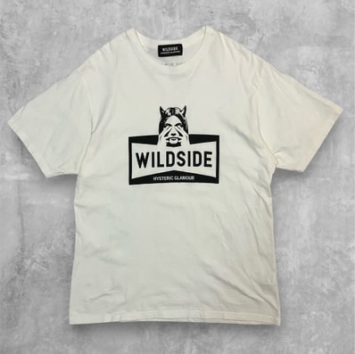 WILDSIDE Yohji Yamamoto x HYSTERIC GLAMOUR 'SEE NO EVIL' S/S T-shirt "White"