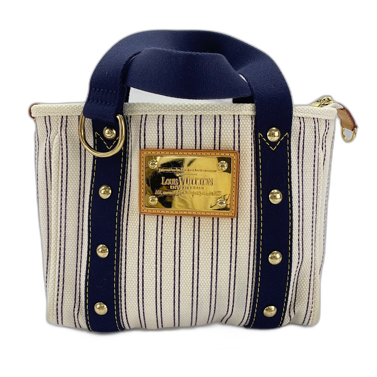 ヴィトン LV アンティグア カバ PM ハンドバッグ キャンバス【中古】