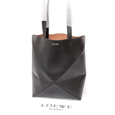 LOEWE Puzzle Fold Tote Medium "Black"