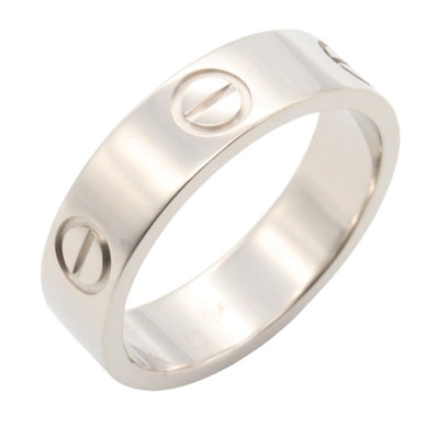 カルティエ CARTIER ラブリング リング・指輪 ジュエリー K18WG(ホワイトゴールド) メンズ レディース シルバー系 B4022654 【中古】