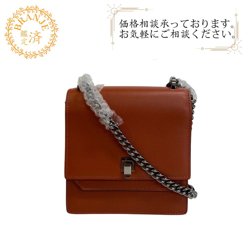 ヴァレクストラ Valextra ショルダーバッグ スプリッツァ チェーンショルダーバッグ ブラウン