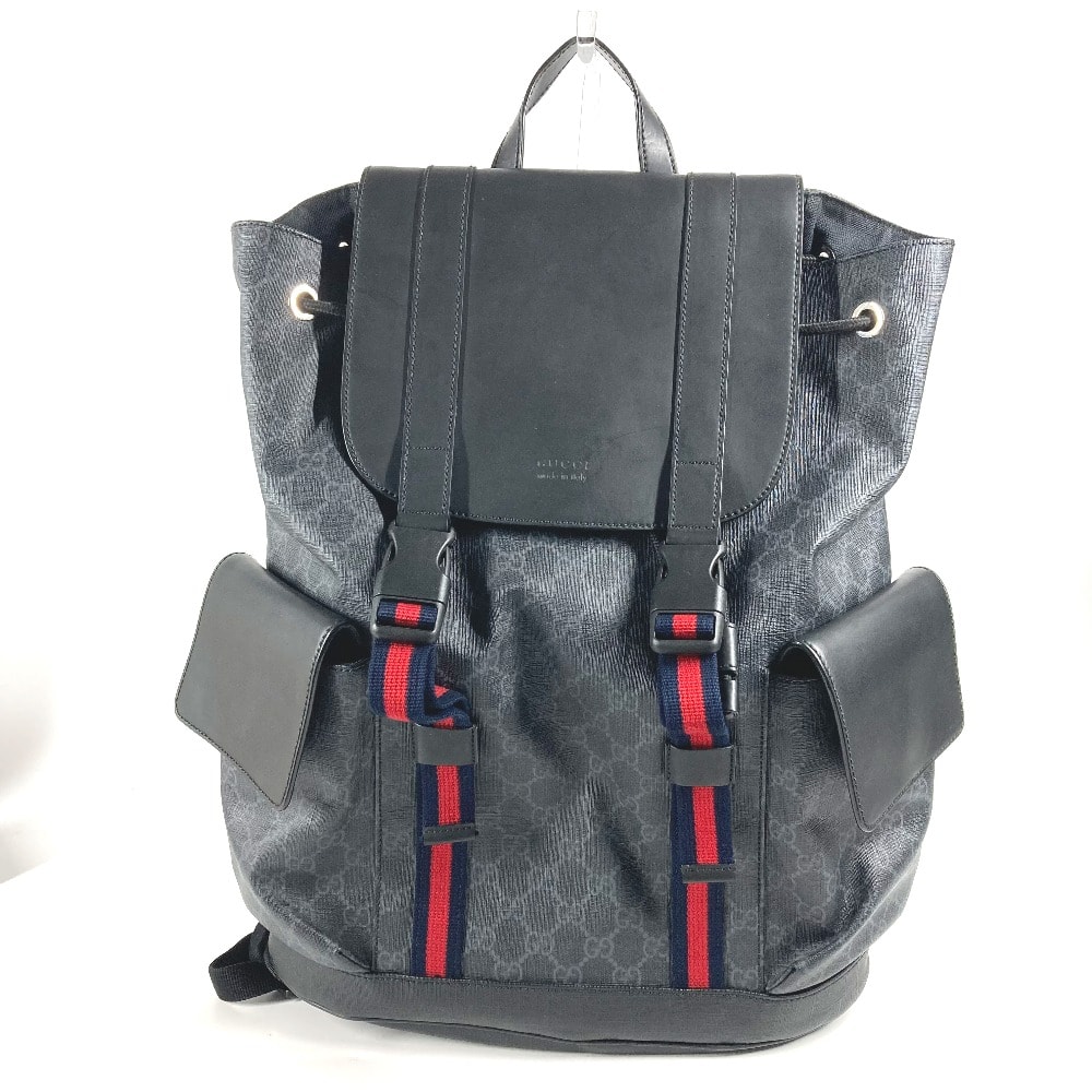 グッチ GUCCI タイガー 49556 GGスプリーム バッグパック リュックサック GGスプリームキャンバス ブラック