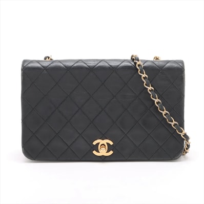 ■美品 シャネル マトラッセラムスキン レザーショルダーバッグ