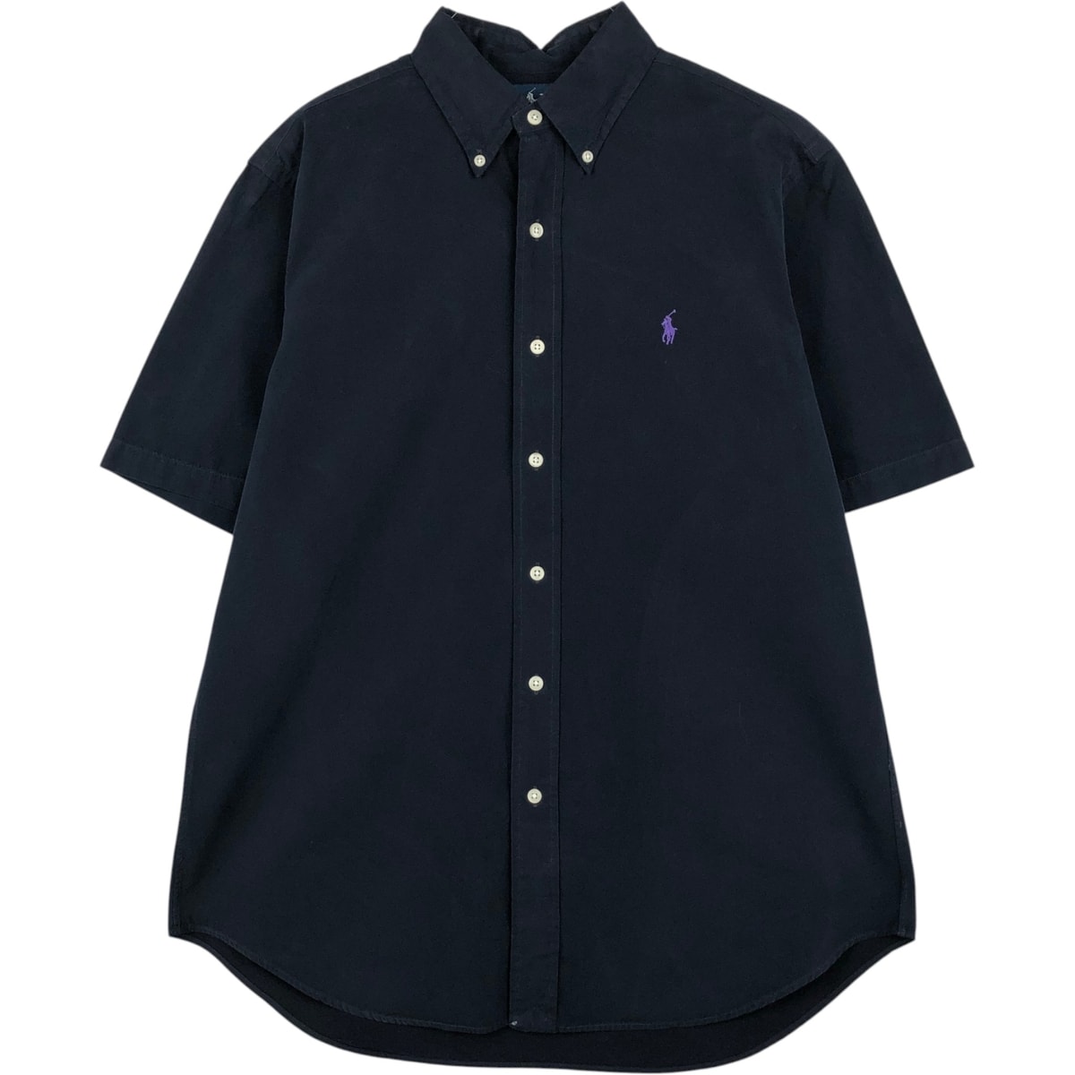 古着 ラルフローレン Ralph Lauren CLASSIC FIT クラシックフィット 半袖 ボタンダウンシャツ メンズM相当/eaa655842