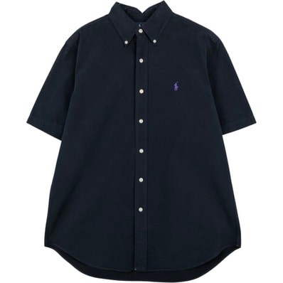 古着 ラルフローレン Ralph Lauren CLASSIC FIT クラシックフィット 半袖 ボタンダウンシャツ メンズM相当/eaa655842