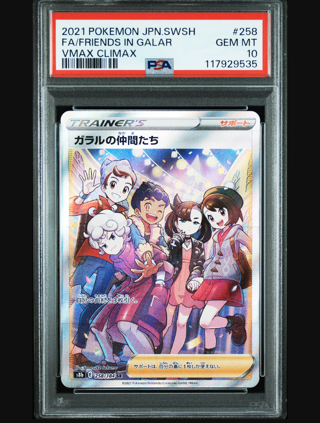 ガラルの仲間たち SR[S8b 258/184](ハイクラスパック「VMAXクライマックス」)
