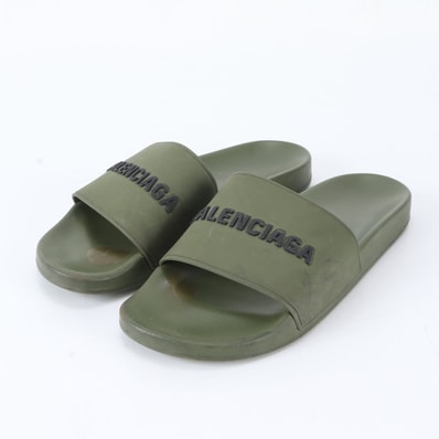■美品 バレンシアガ プールスライド 44 29cmサンダル