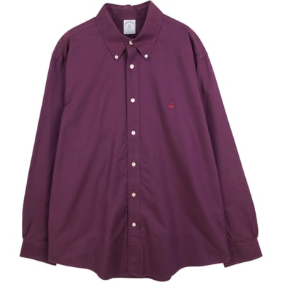 古着 ブルックスブラザーズ Brooks Brothers 1818 REGENT 長袖 ボタンダウンシャツ メンズXL相当/eaa651956