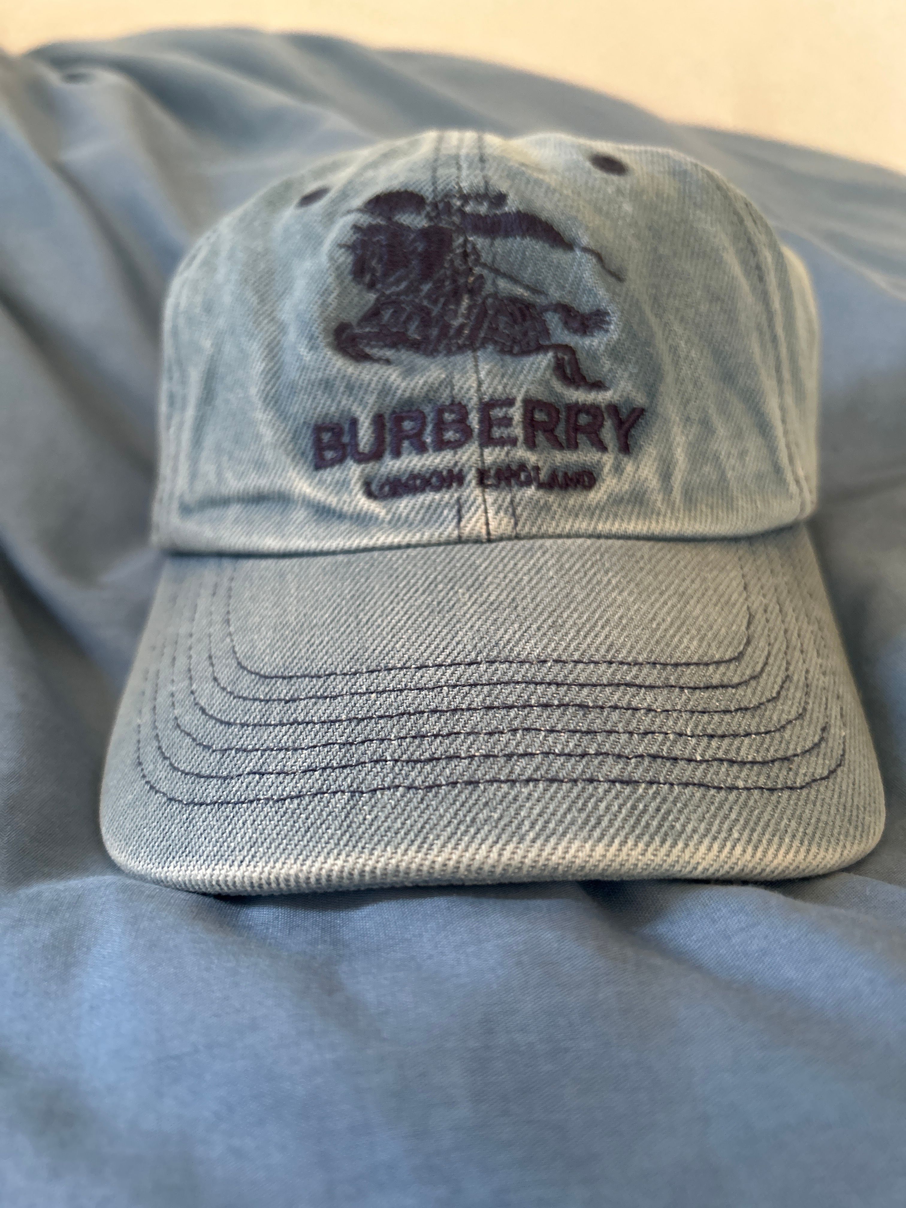 Supreme / Burberry Denim 6 Panel "Blue"
