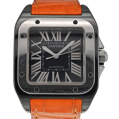 値下 カルティエ CARTIER W2020008 サントス100 自動巻き ユニセックス 箱付き □#137370