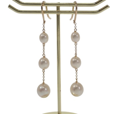 ティファニー バイザヤード パールチェーン ピアス【中古】【Aランク】