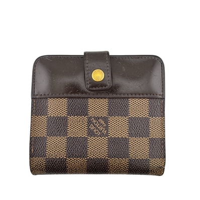 ルイヴィトン LOUIS VUITTON 二つ折り財布 ダミエ コンパクト ジップ M61668 ブラウン