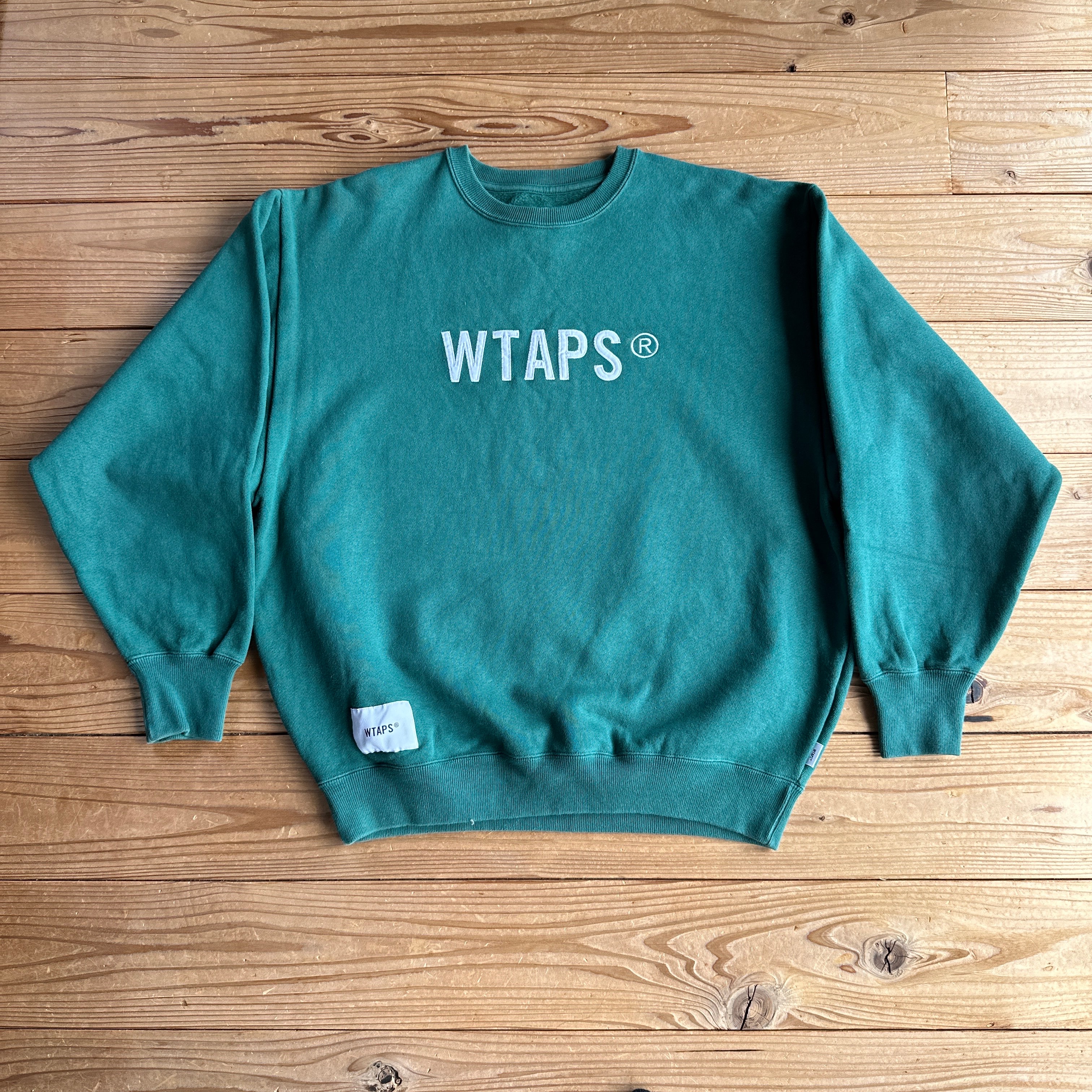 Wtaps Sign / Sweater / Cotton. TSSC "Green"