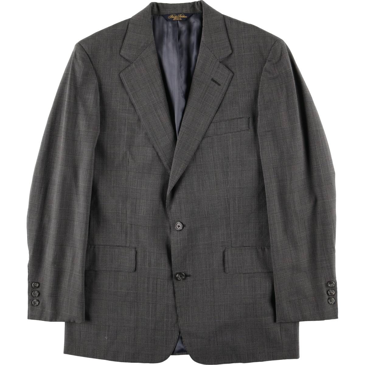 古着 ブルックスブラザーズ Brooks Brothers MAKERS BROOKSEASE チェック柄 グレンチェック テーラードジャケット USA製 メンズM相当/eaa600014