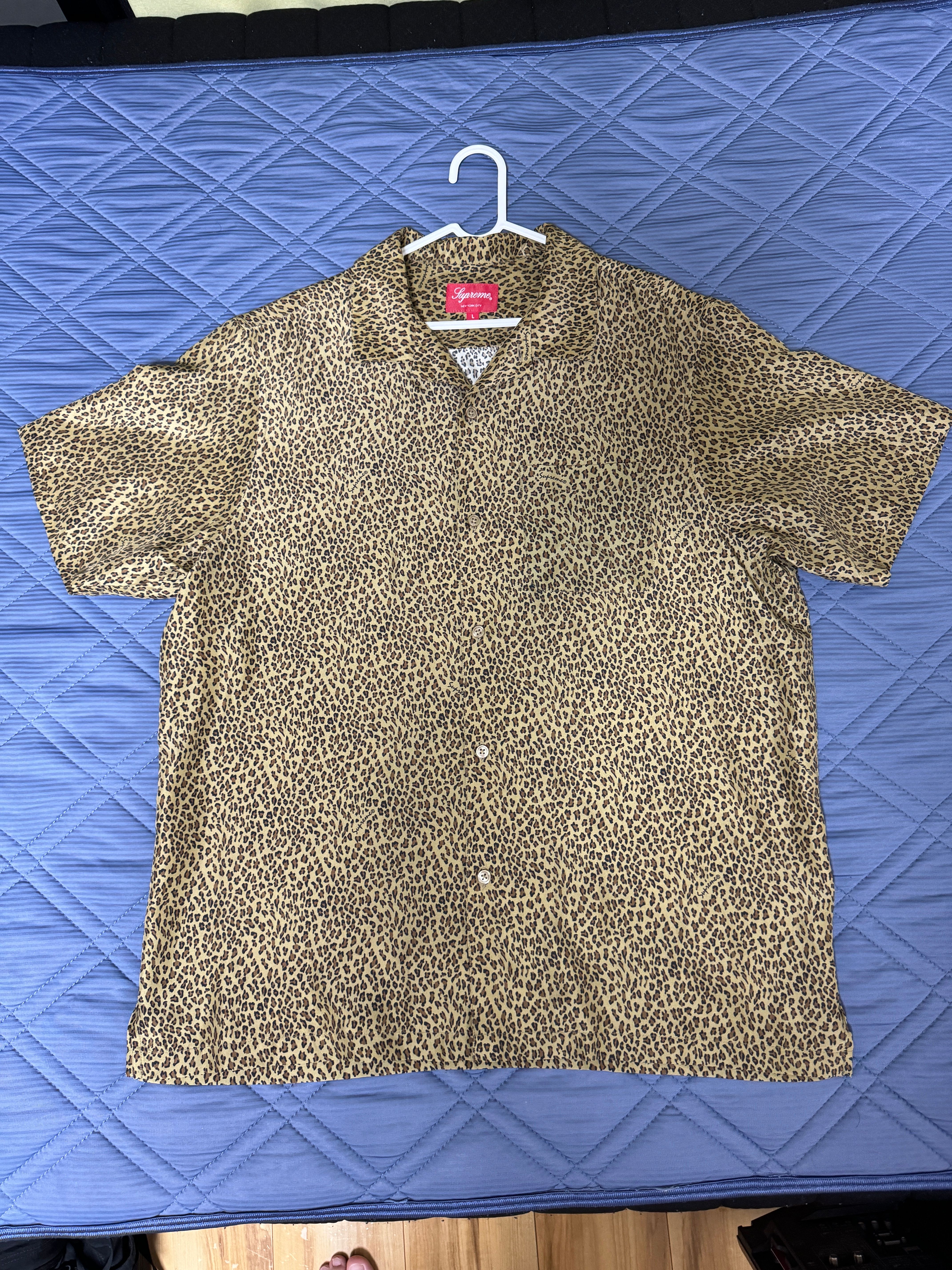 Supreme Leopard Silk S/S Shirt 木村拓哉着用