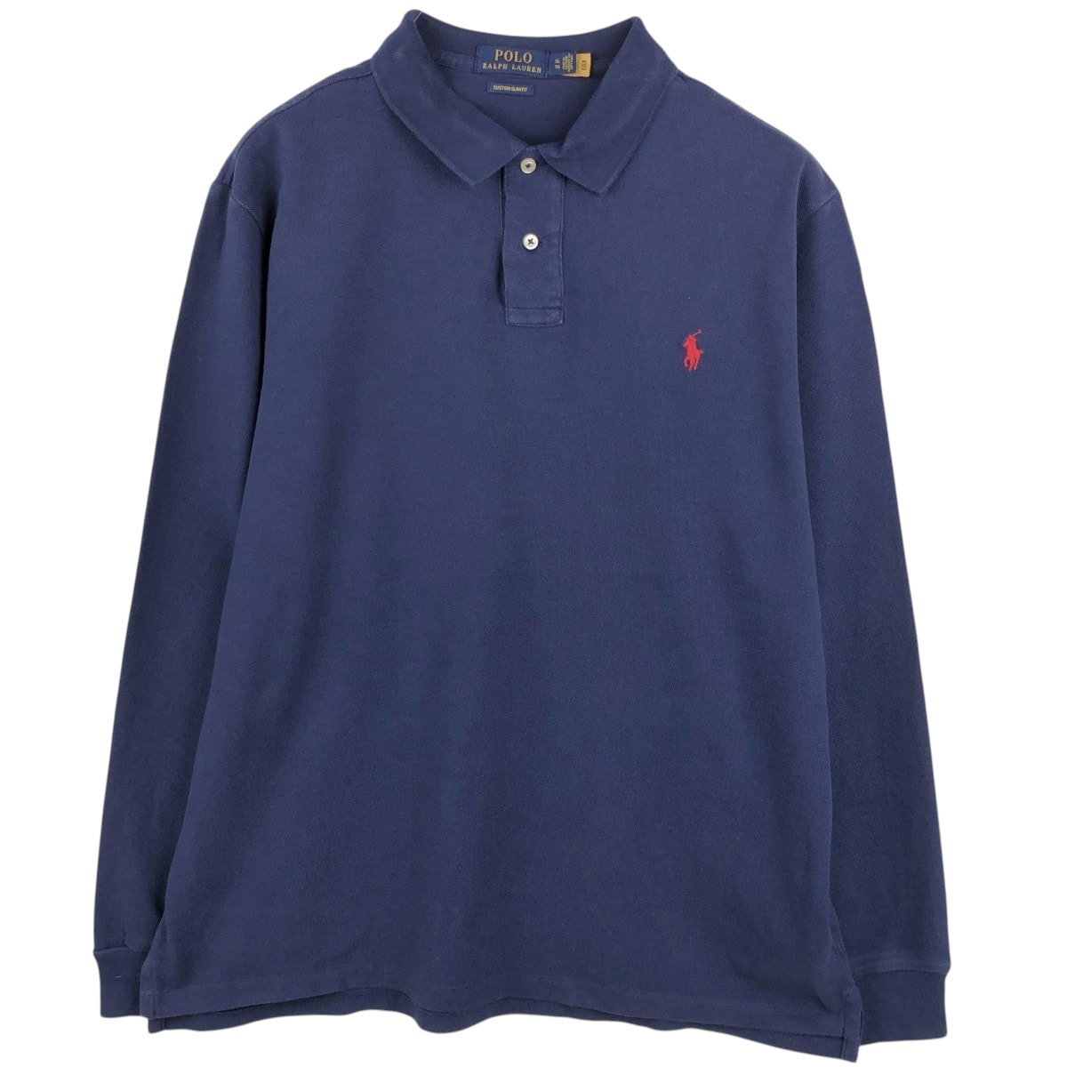 古着 ラルフローレン Ralph Lauren POLO RALPH LAUREN CUSTOM SLIM FIT 長袖 ポロシャツ メンズXL相当/eaa667112