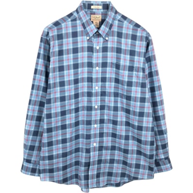 古着 エルエルビーン L.L.Bean タータンチェック 長袖 ボタンダウンチェックシャツ メンズL相当/eaa662589