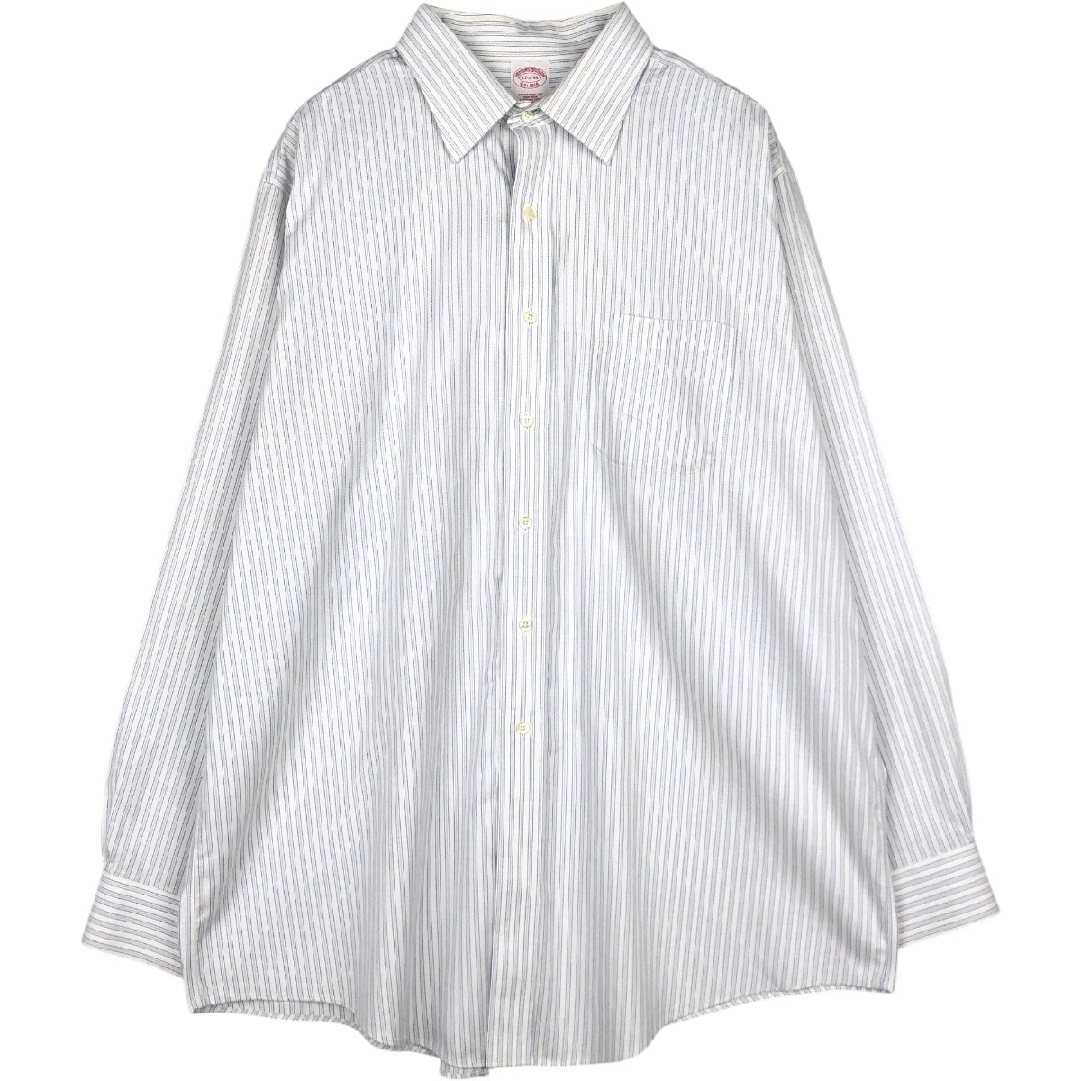 古着 ブルックスブラザーズ Brooks Brothers Est.1818 長袖 コットンストライプシャツ メンズXL相当/eaa676464