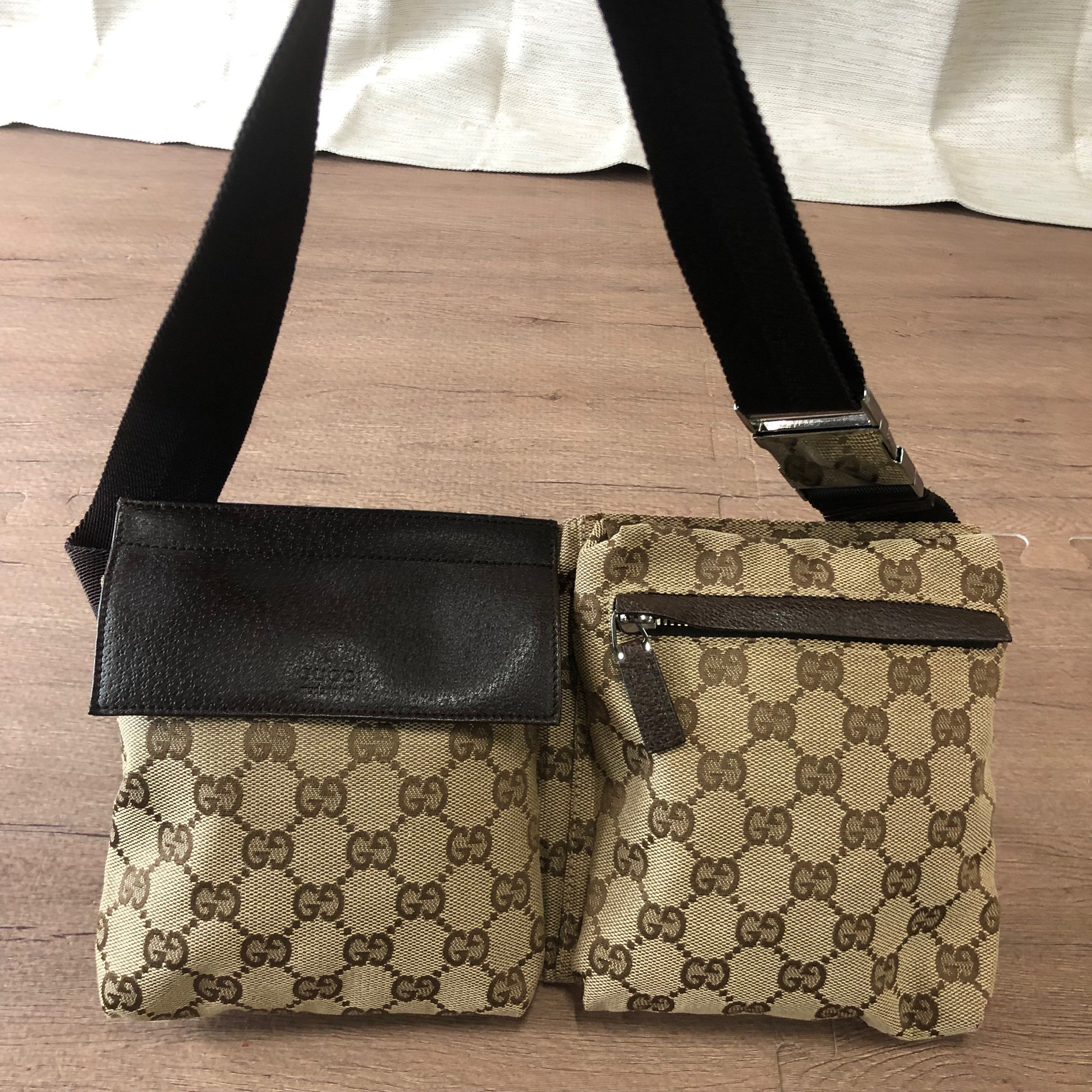 グッチ GG キャンバス ウエストポーチ 