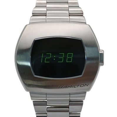 HAMILTON ハミルトン アメリカン クラシック PSR Digital Quartz 腕時計 H52414131 ステンレススチール シルバー メンズ【中古】