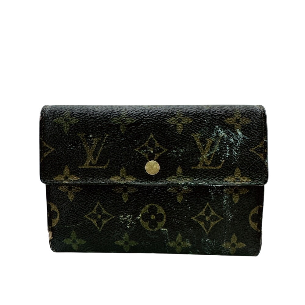 ルイヴィトン LOUIS VUITTON 三つ折り財布 モノグラム エテュイパピエ 財布 ブラウン