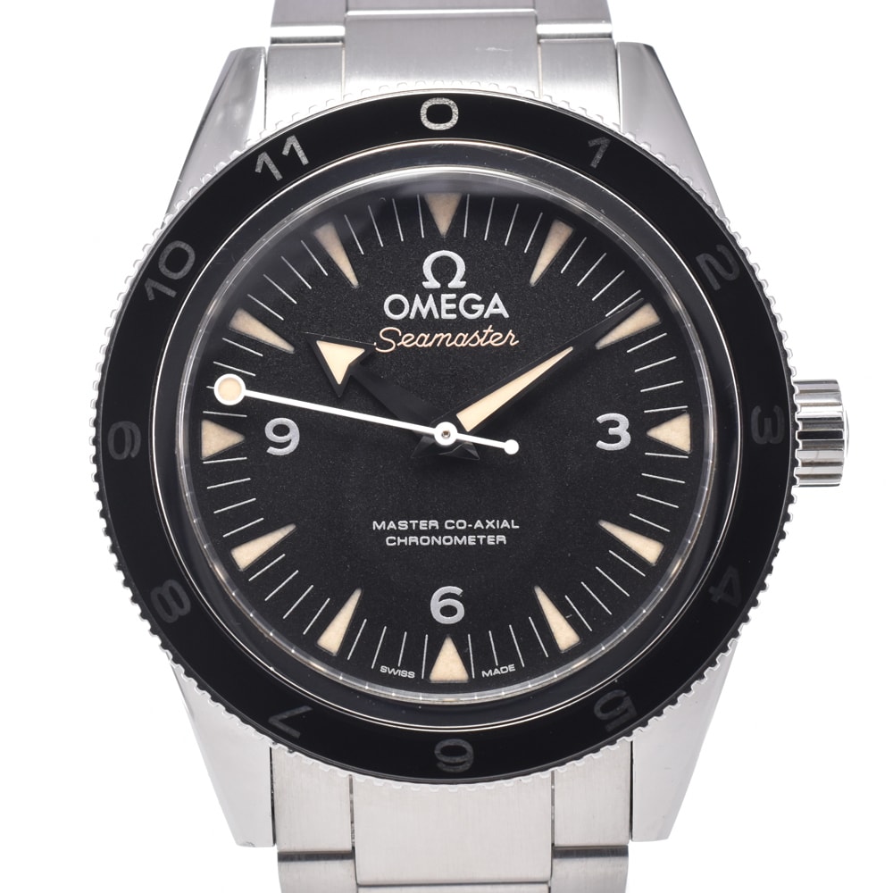 オメガ OMEGA 233.32.41.21.01.001 シーマスター スペクター限定モデル ブラック 自動巻き メンズ 美品 箱・保証書付き 腕時計 K#150739