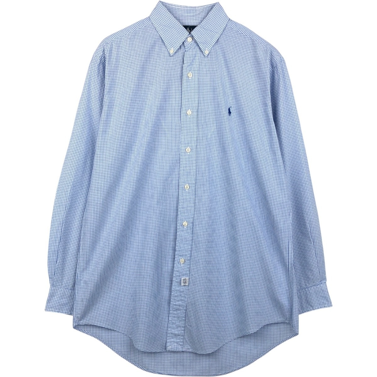 古着 ラルフローレン Ralph Lauren YARMOUTH 長袖 ボタンダウンチェックシャツ メンズM相当/eaa659313
