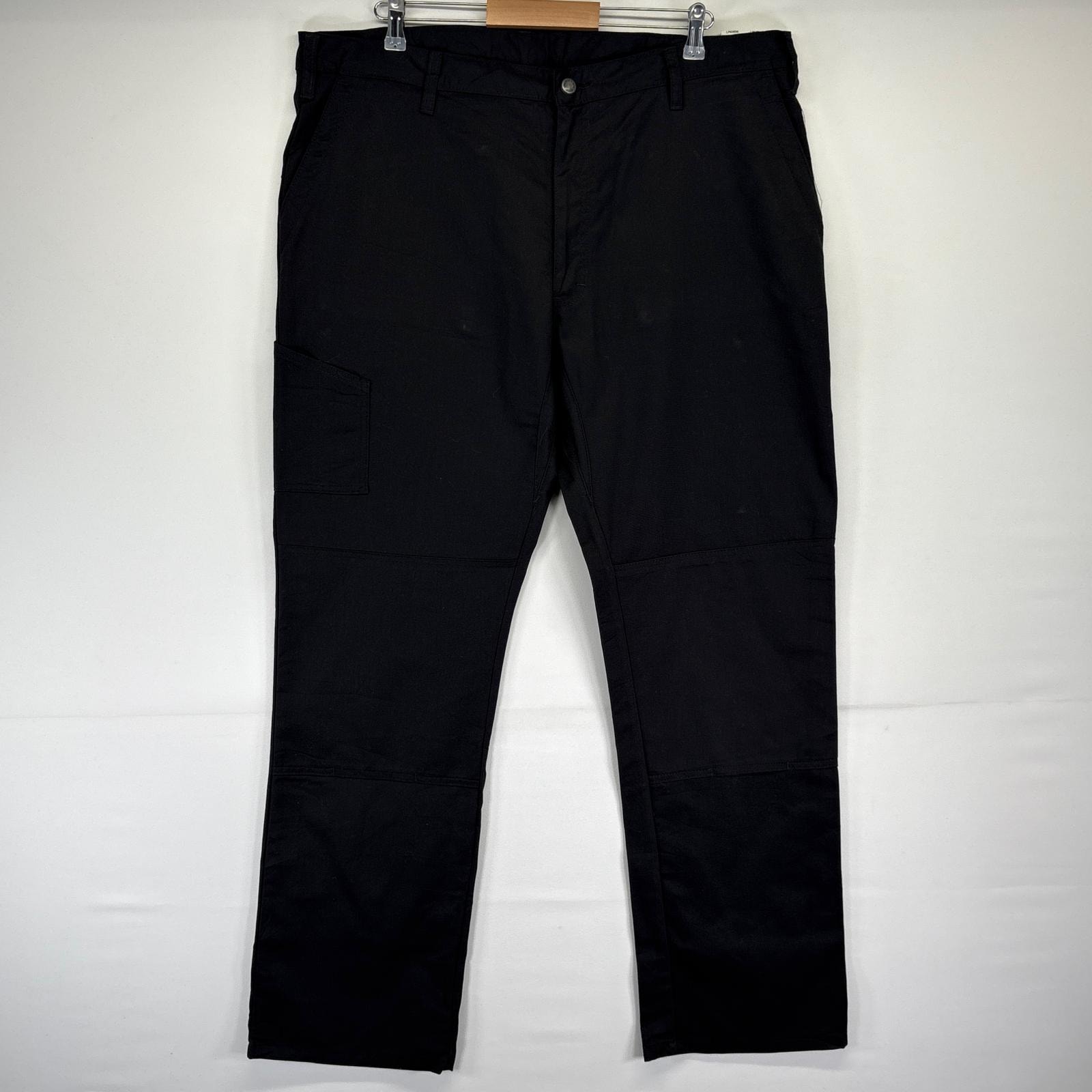 古着 美品 ディッキーズ Dickies ワークパンツ デッドストック タグ付き ワンポイントロゴ 長ズボン 大きいサイズ w40 L34 ブラック メンズ