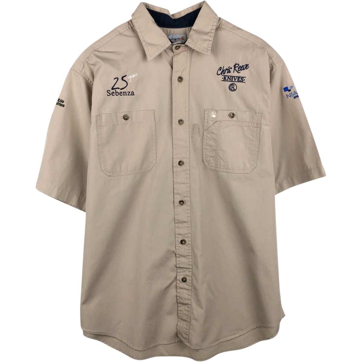 古着 カーハート Carhartt 半袖 ワークシャツ メンズXL相当/eaa655231