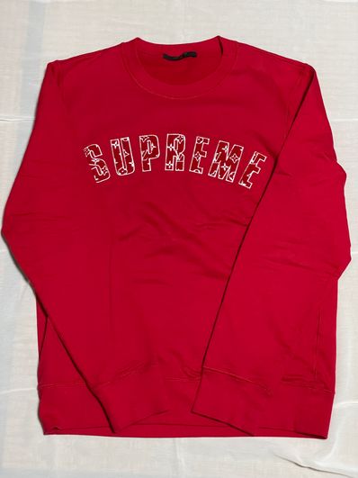 Supreme / Louis Vuitton Arc Logo Crewneck "Red"