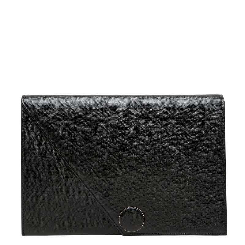 サンローラン ヴィンテージ クラッチバッグ セカンドバッグ ブラック レザー レディース SAINT LAURENT 【中古】